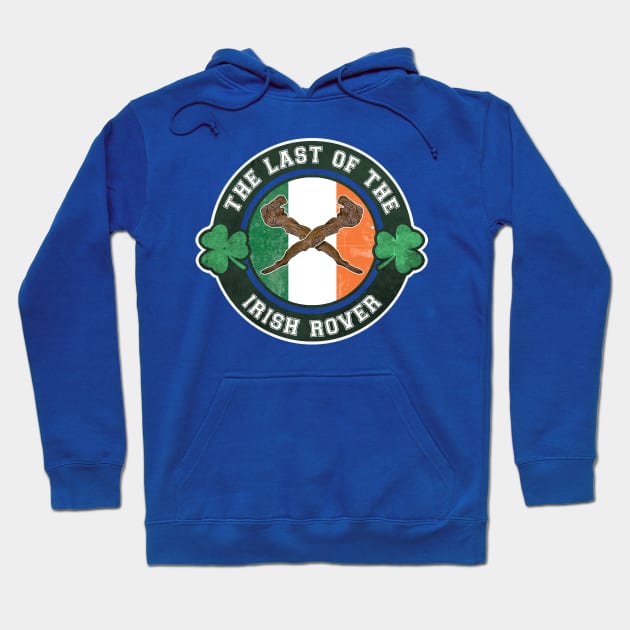 Last of the Irish Rover- Crossed Shillelaghs Design Hoodie by IceTees